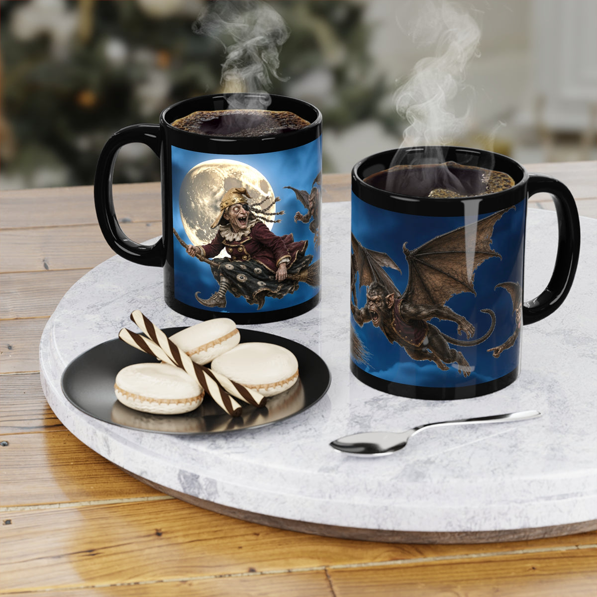 Wicked Witch of the West Flight of Terror with cursed Winged Monkeys Coffee Mug — A Halloween must!!