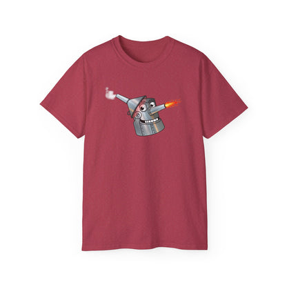 Heartwood Tin Woodman t-shirt with a retro look in dozen colors