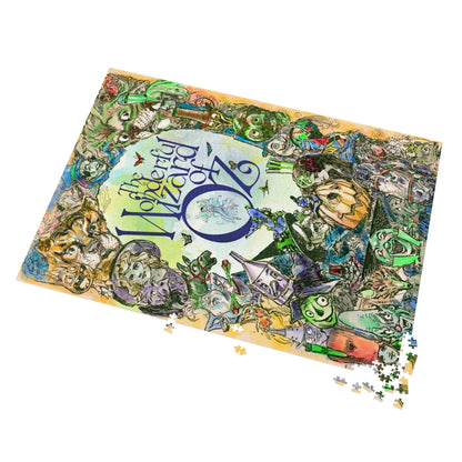 Classic Wonderful Wizard of Oz Jigsaw Puzzle with vintage Oz characters — 500, 1000, 2000 Piece Puzzle with Tin Case