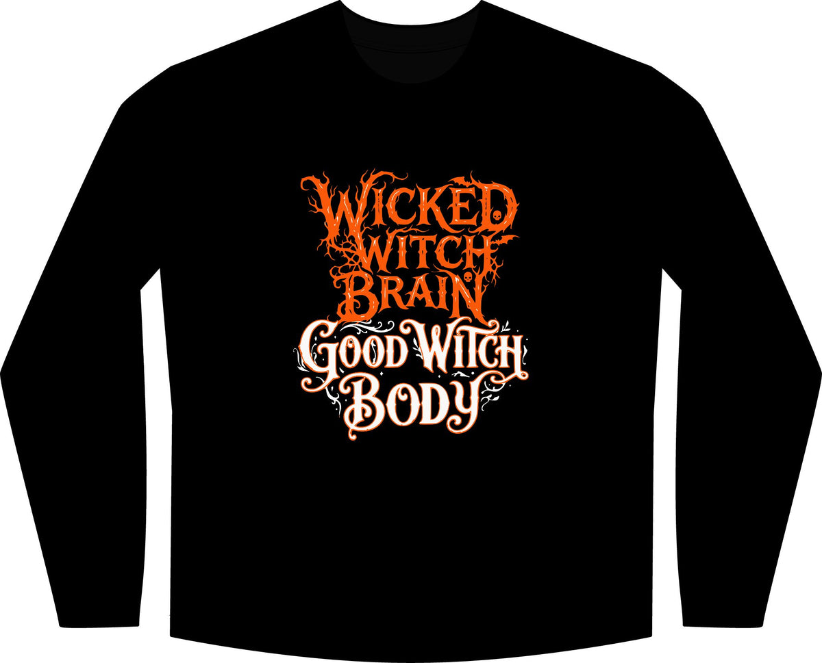 Yellow Bricks' Wicked Witch Brain, Good Body Long Sleeve tee