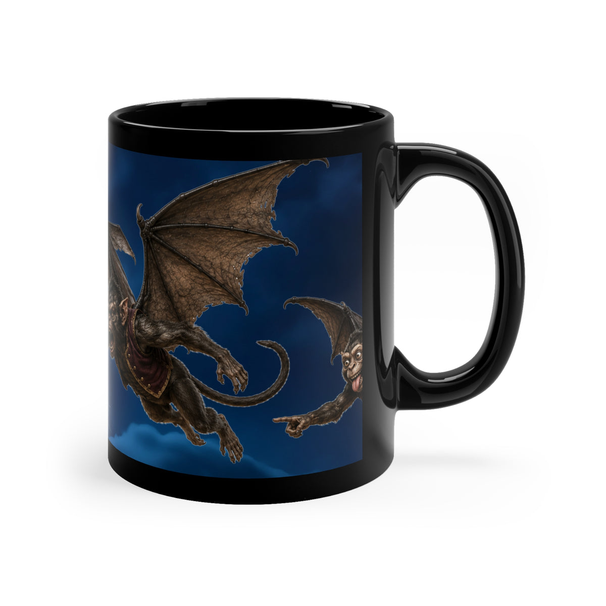 Wicked Witch of the West Flight of Terror with cursed Winged Monkeys Coffee Mug — A Halloween must!!