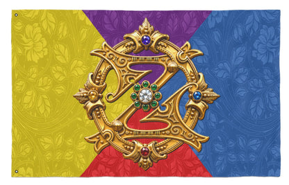 The Magic of Oz Emerald City Royalty Crest Flag