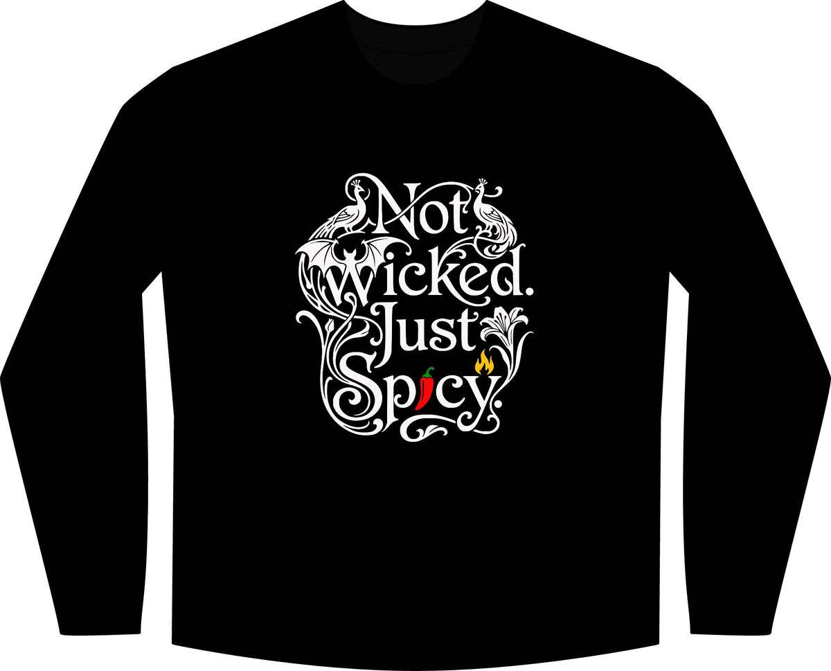 Yellow Bricks' Not Wicked Just Spicy Long Sleeve tee
