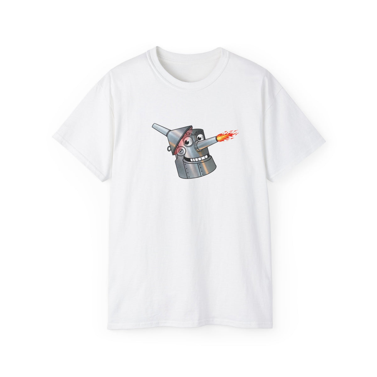 Heartwood Tin Woodman t-shirt with a retro look in dozen colors
