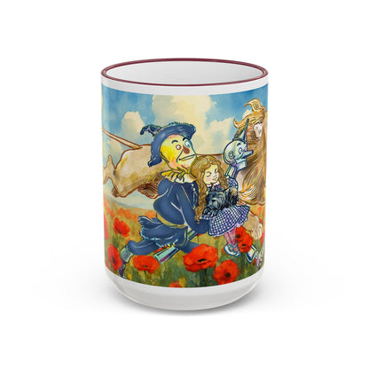Classic Wizard of Oz Mug — featuring the original Yellow Brick Road gang Illustration (15oz)