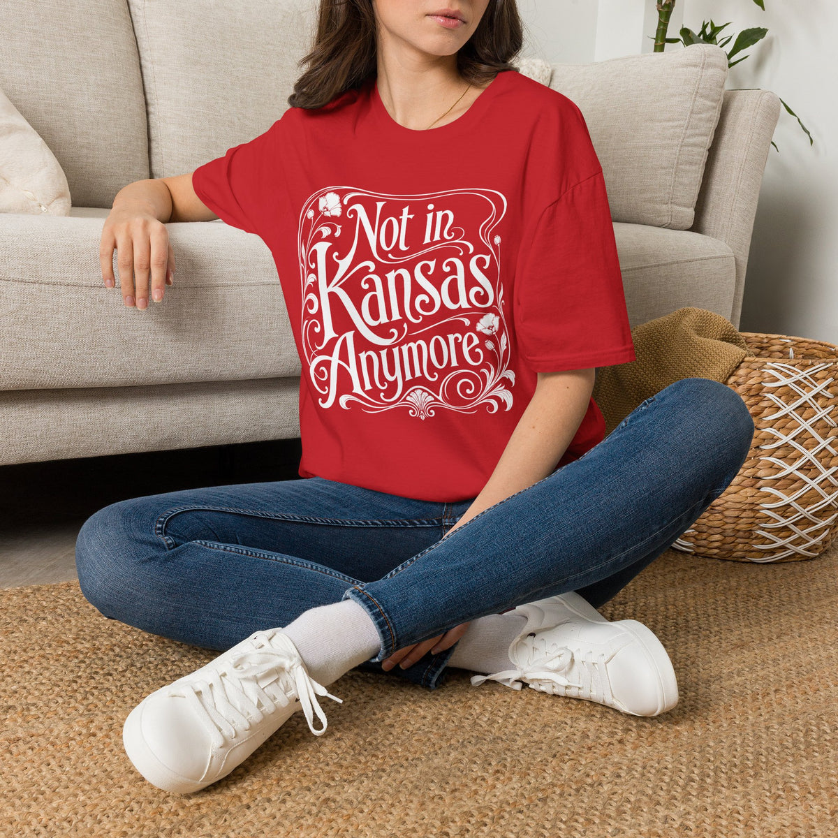 Not in Kansas Anymore T-Shirt — Whimsical Vintage Oz-Inspired Graphic Tee
