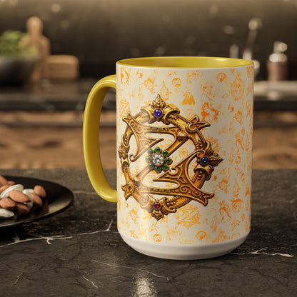 Vintage Wizard of Oz Character Mug with Emerald City Royalty Crest coffee mug