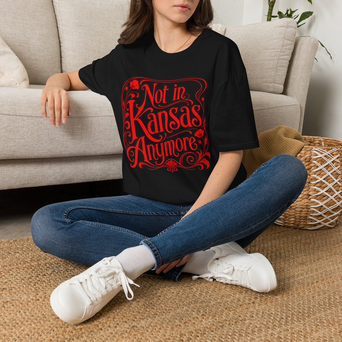Not in Kansas Anymore T-Shirt — Whimsical Vintage Oz-Inspired Graphic Tee