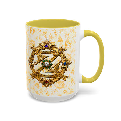 Vintage Wizard of Oz Character Mug with Emerald City Royalty Crest coffee mug
