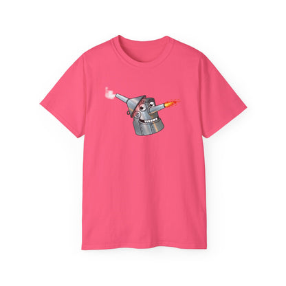 Heartwood Tin Woodman t-shirt with a retro look in dozen colors