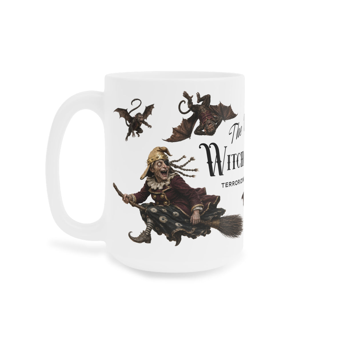 The Magic of Oz Witch of Winkie Ceramic Mug — 3 Sizes! Mean, Meaner & really Nasty!