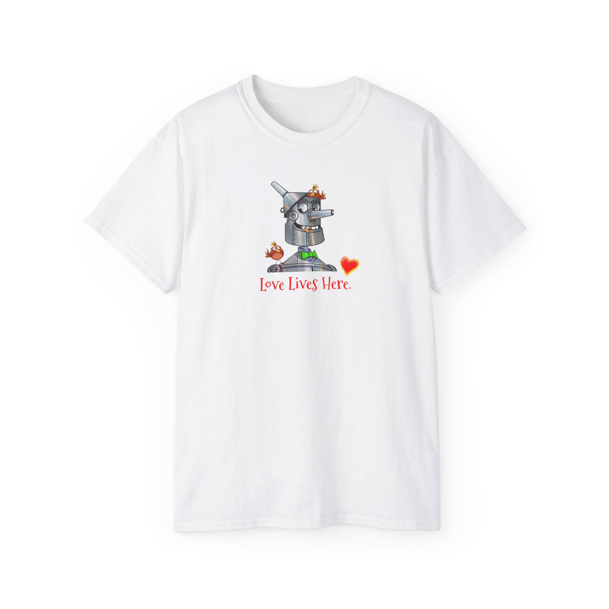 Love Lives Here in Heartwood with Nick Chopper T-Shirts
