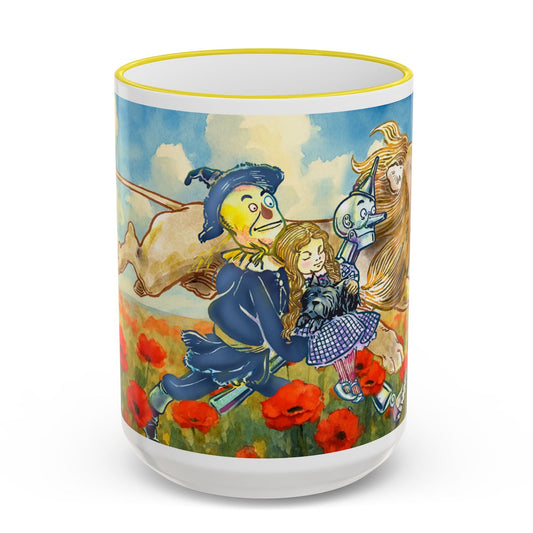 Classic Wizard of Oz Mug — featuring the original Yellow Brick Road gang Illustration (15oz)