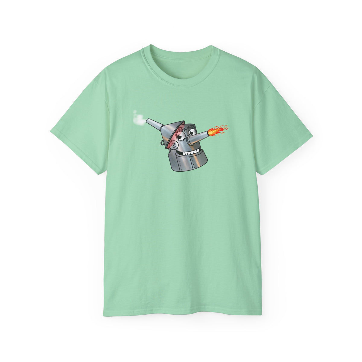 Heartwood Tin Woodman t-shirt with a retro look in dozen colors