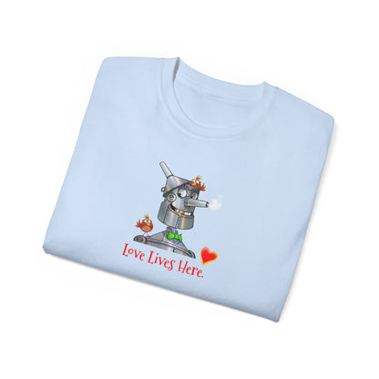 Love Lives Here in Heartwood with Nick Chopper T-Shirts