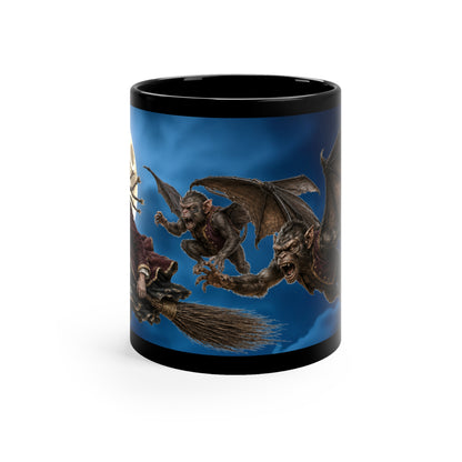 Wicked Witch of the West Flight of Terror with cursed Winged Monkeys Coffee Mug — A Halloween must!!