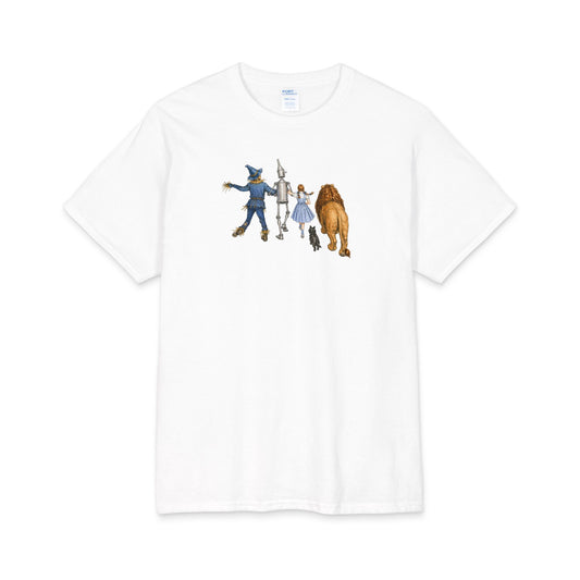 The Yellow Bricks Road gang off to see a wizard t-shirt