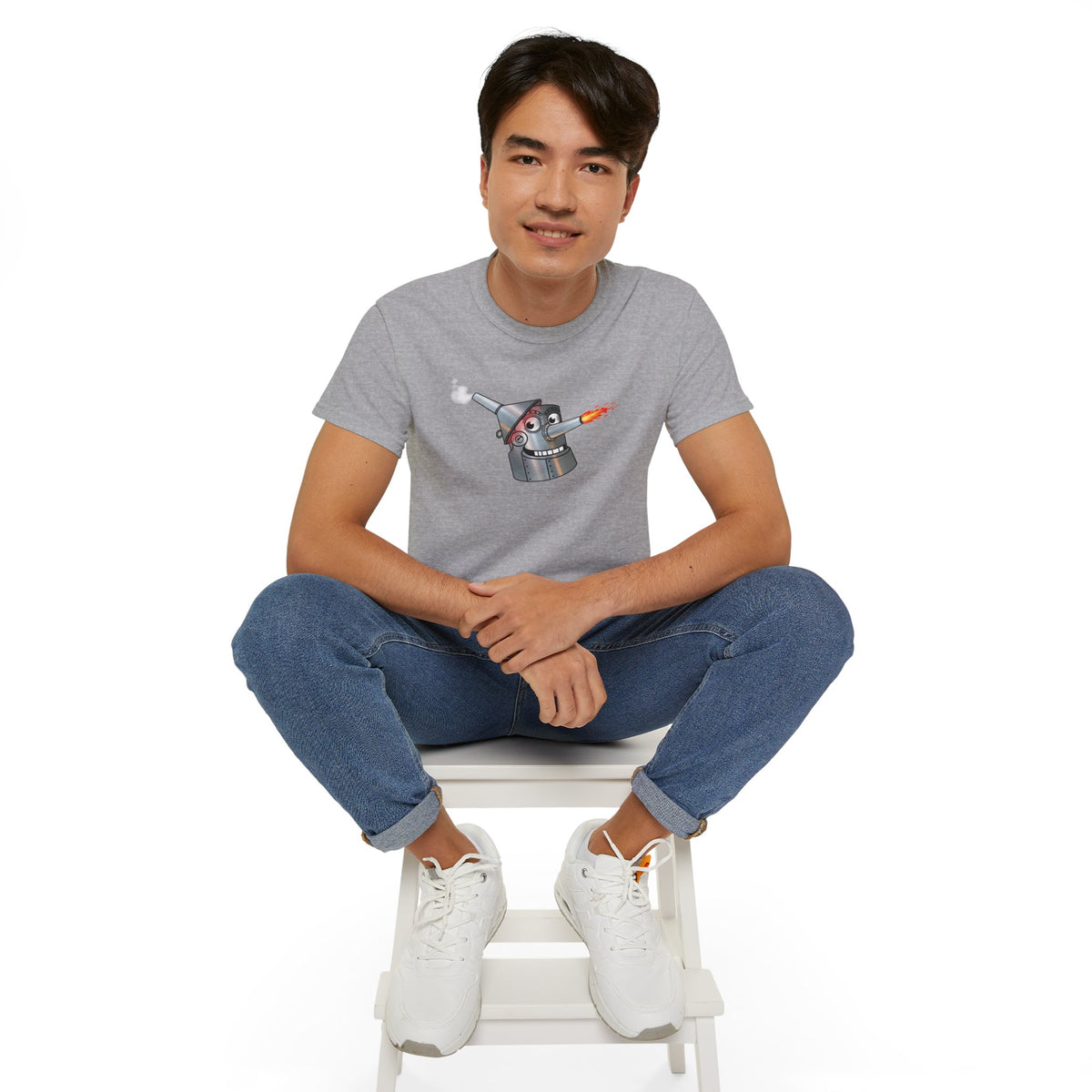Heartwood Tin Woodman t-shirt with a retro look in dozen colors