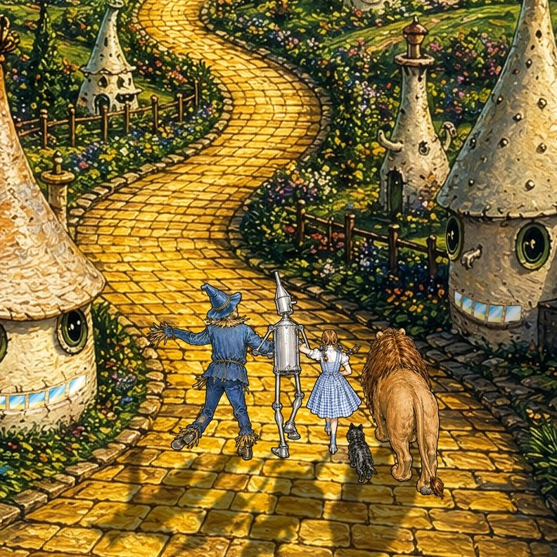 Classic Oz Emerald City 1000 pcs Character Jigsaw puzzle with a protective tin box