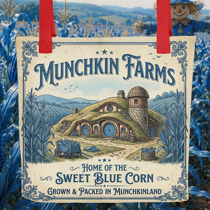 Magic of Oz Munchkin Farms Blue Corn tote bag - so fun!