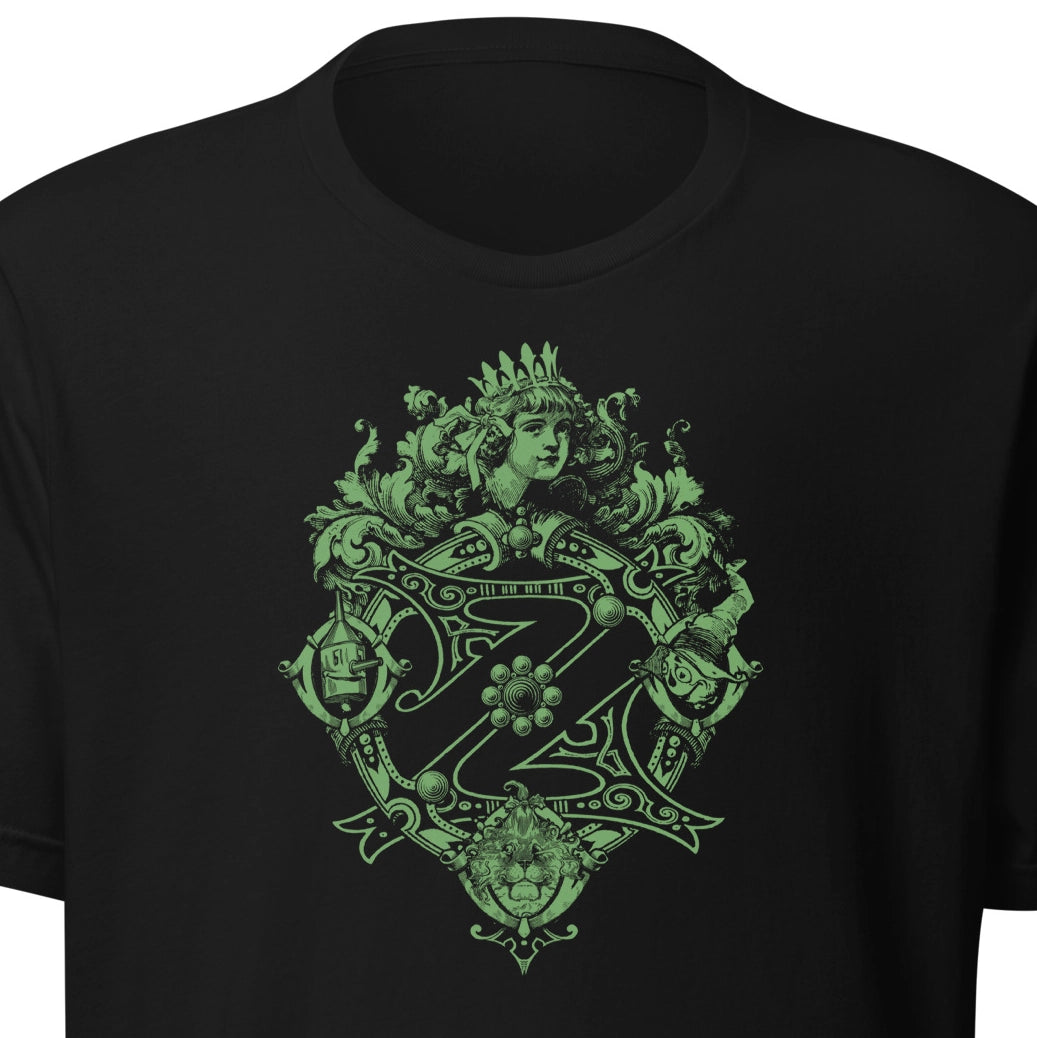 Classic Wizard of Oz eco tee with Royalty Crest character art