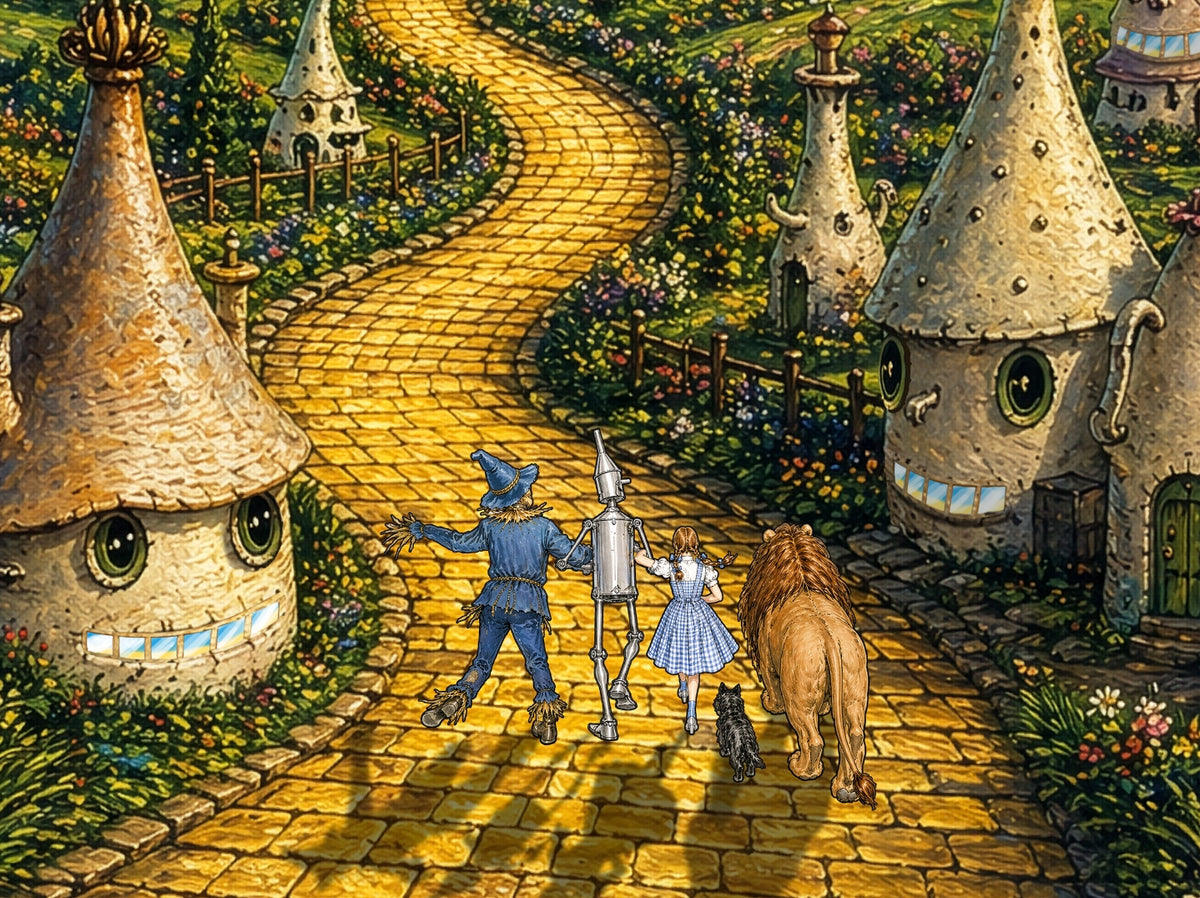 Classic Emerald City poster of Dorothy & Friends entering the Land of Oz