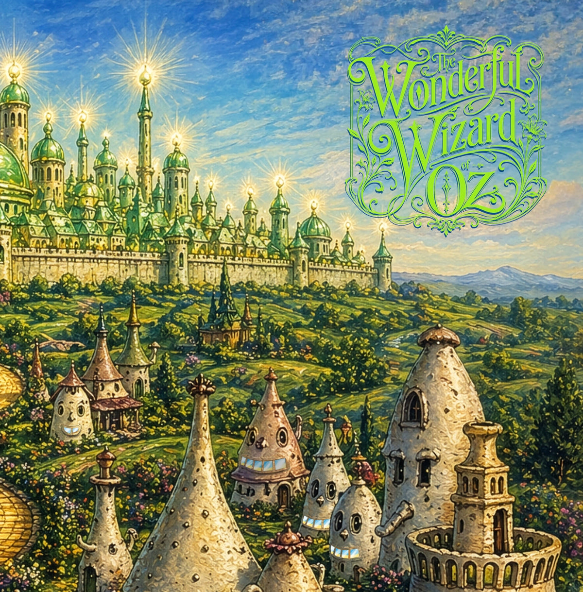 Classic Emerald City poster of Dorothy & Friends entering the Land of Oz