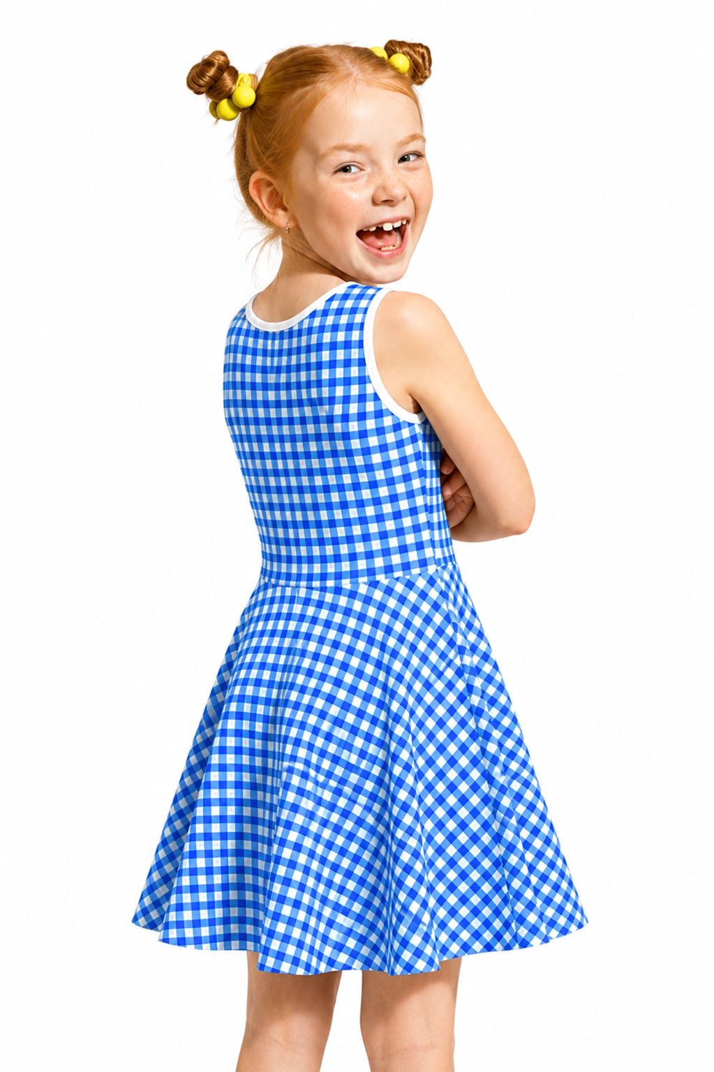 Dorothy Gale Blue Gingham Sundress - Cute Girls' Summer Oz Dress for Kids