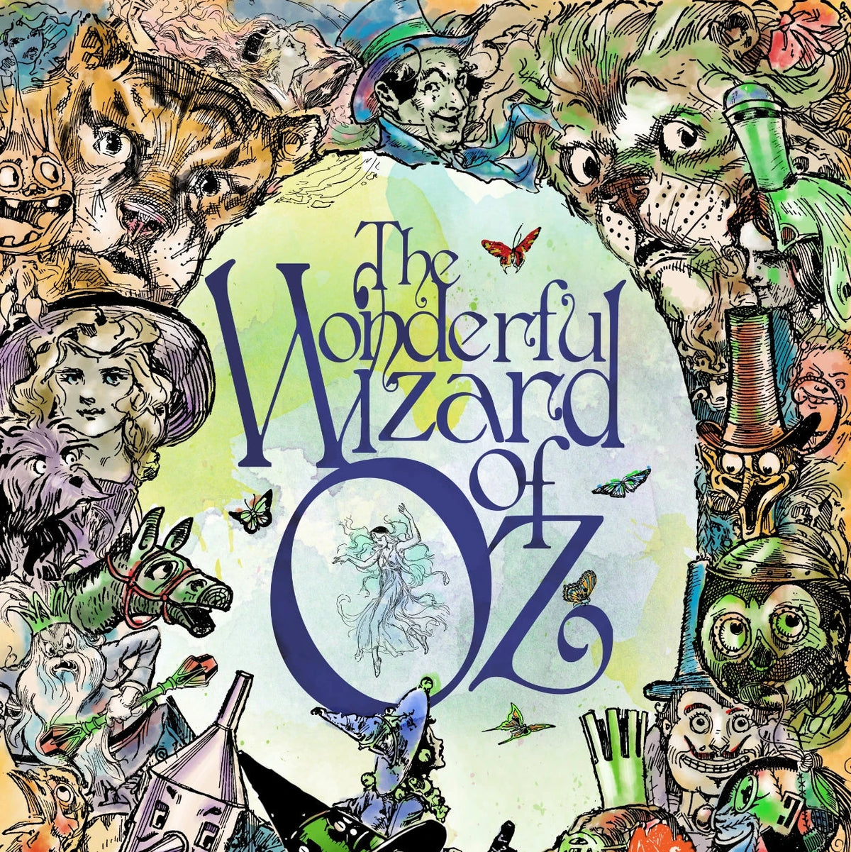 Wonderful Wizard of Oz Poster with all the Classic Characters