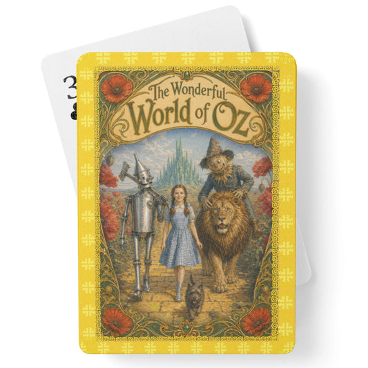 Magic of Oz Poker playing cards featuring full color illustration of the Yellow Brick Gang.
