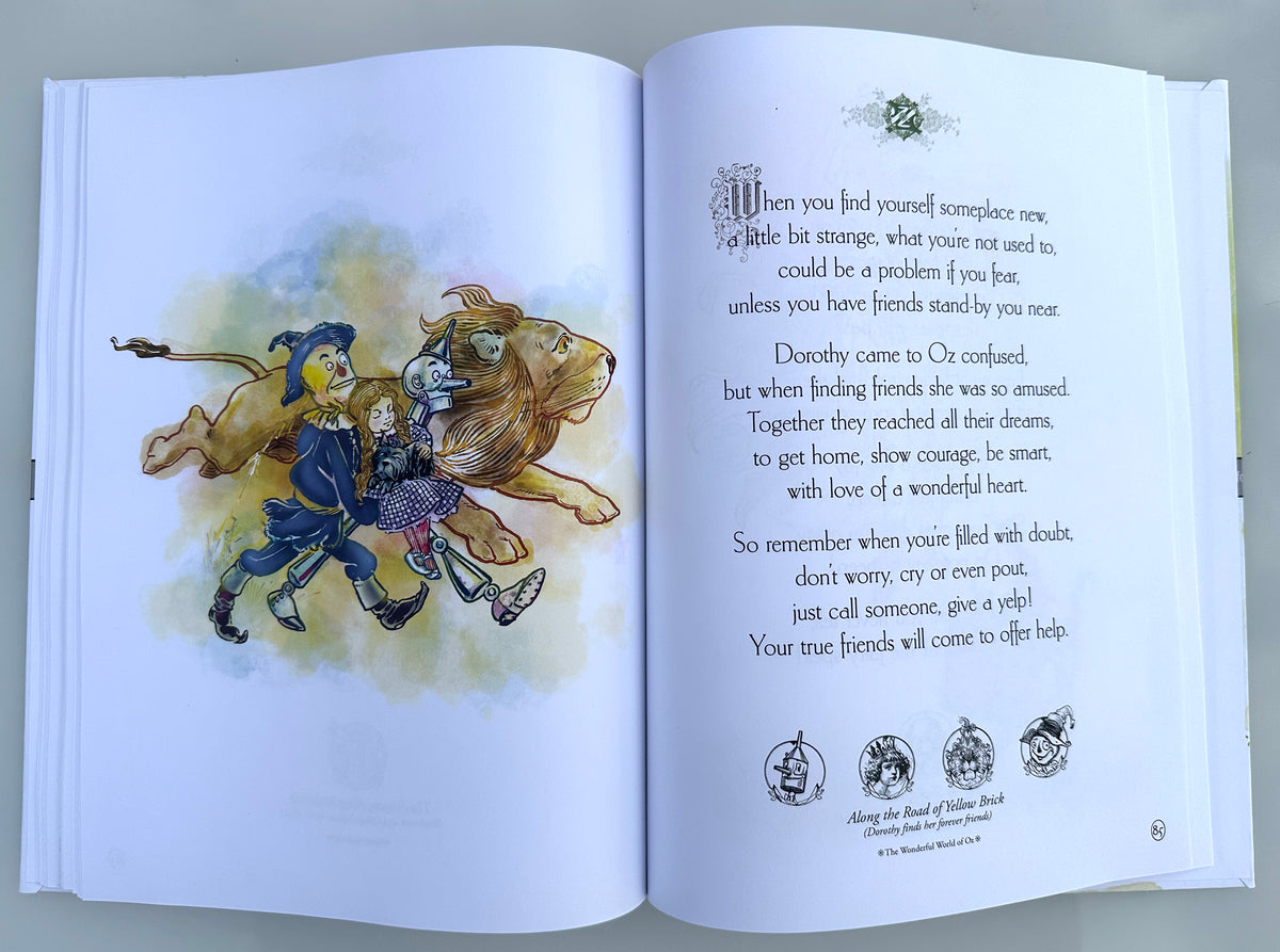 The Poetry Book of Oz - Hardcover Collection of Classic Oz Poetry + Vintage Art