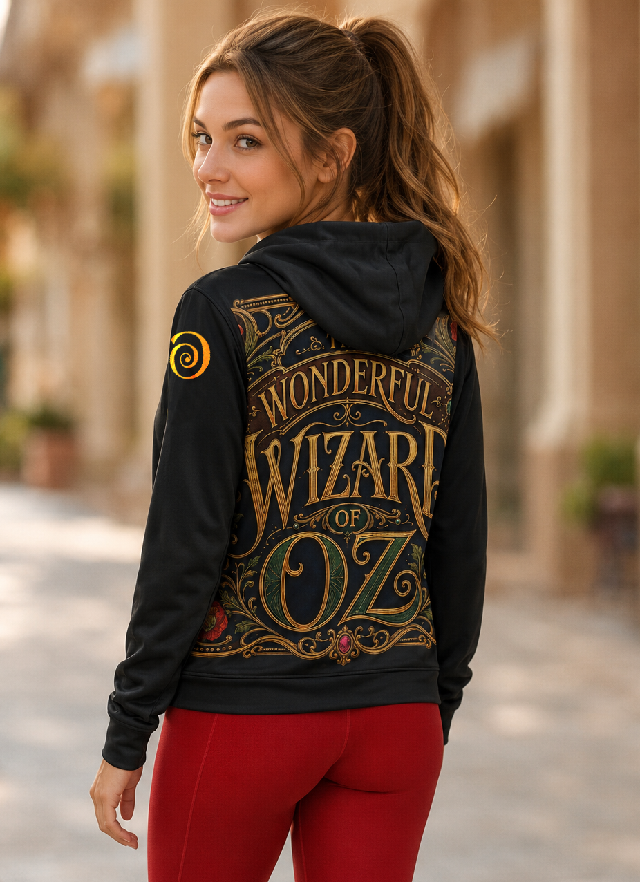 The Wonderful Magic of Oz Lightweight Wizard Hoodie - black 50+ UPF