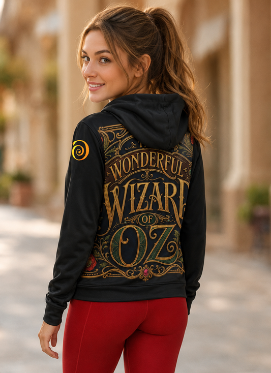 The Wonderful Magic of Oz Lightweight Wizard Hoodie - black 50+ UPF