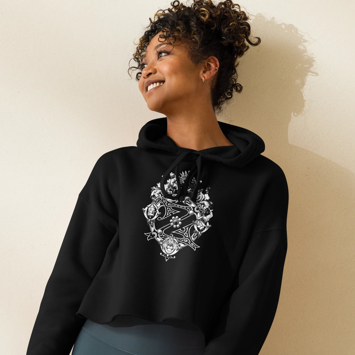 Classic Wizard of Oz Crop Hoodie featuring the Princess Dorothy Royalty Crest