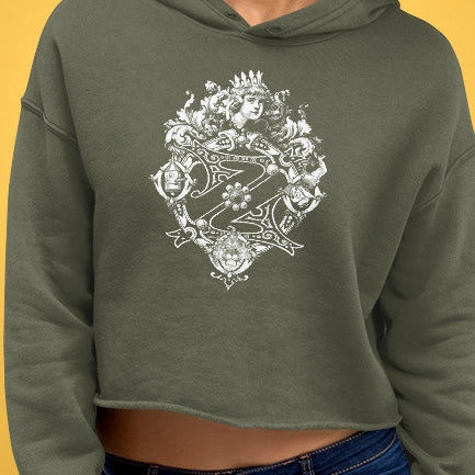 Classic Wizard of Oz Crop Hoodie featuring the Princess Dorothy Royalty Crest