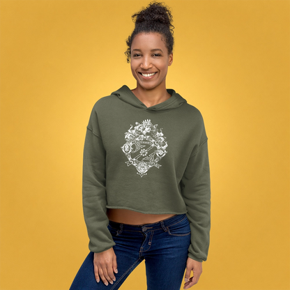 Classic Wizard of Oz Crop Hoodie featuring the Princess Dorothy Royalty Crest
