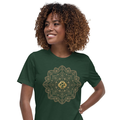 Magic of Oz Women's Relaxed T-Shirt with Golden OZ Monogram