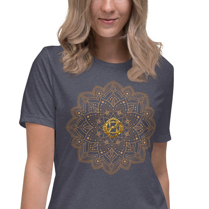 Magic of Oz Women's Relaxed T-Shirt with Golden OZ Monogram