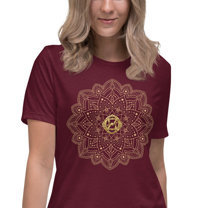 Magic of Oz Women's Relaxed T-Shirt with Golden OZ Monogram
