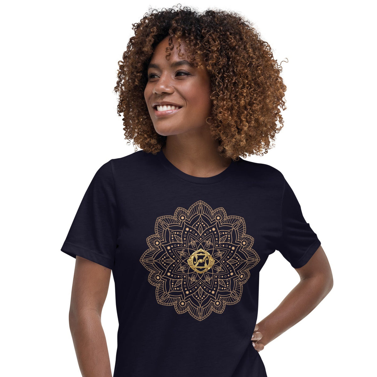 Magic of Oz Women's Relaxed T-Shirt with Golden OZ Monogram