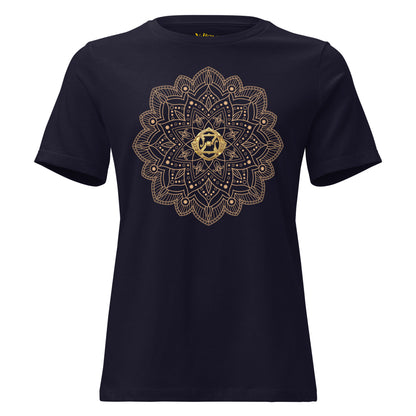 Magic of Oz Women's Relaxed T-Shirt with Golden OZ Monogram
