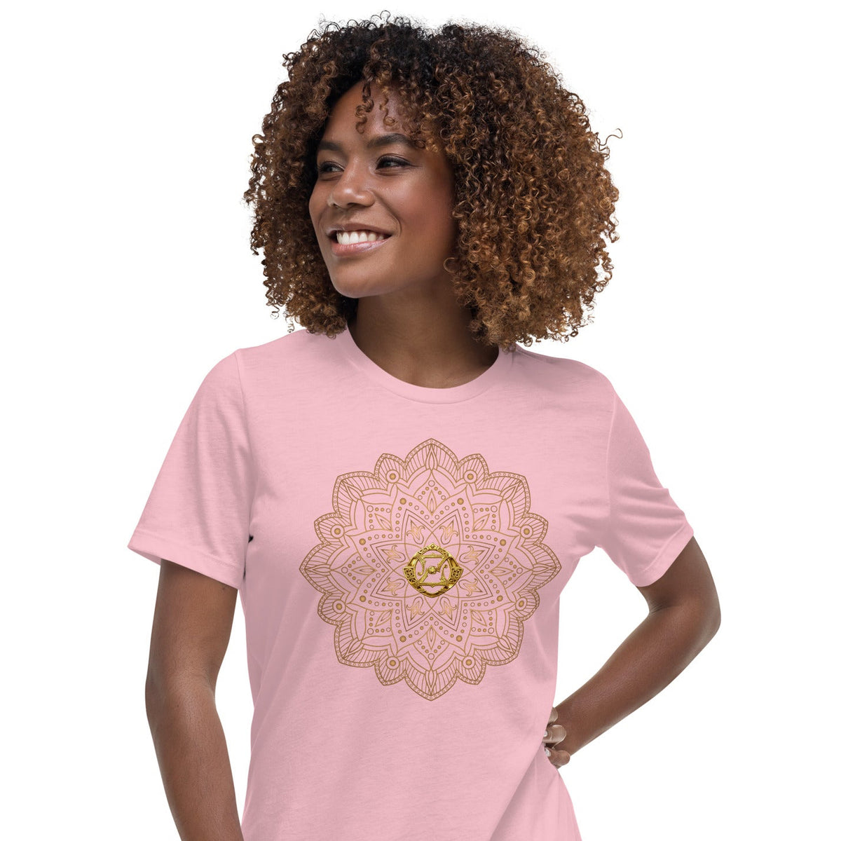 Magic of Oz Women's Relaxed T-Shirt with Golden OZ Monogram