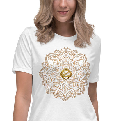 Magic of Oz Women's Relaxed T-Shirt with Golden OZ Monogram